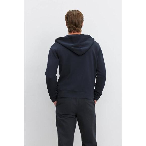 Velvet by Graham & Spencer Laird LS Zip Hoodie Sweatshirt in Navy M - Picture 3 of 4